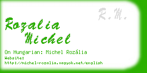 rozalia michel business card
